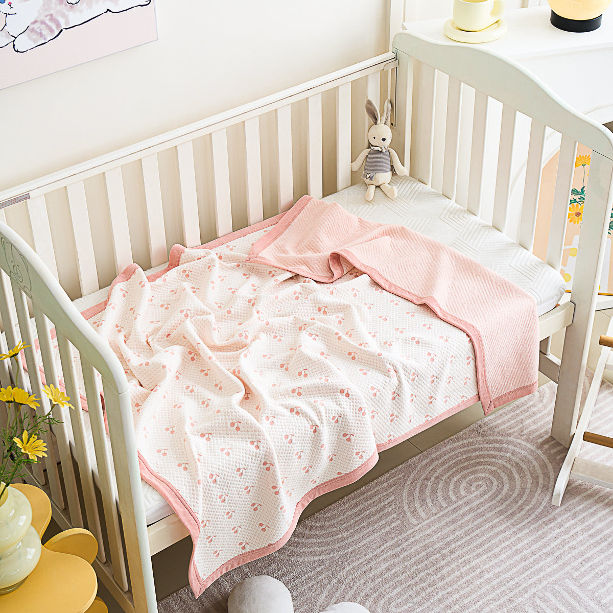 Cherry Pure Cotton Baby Blanket