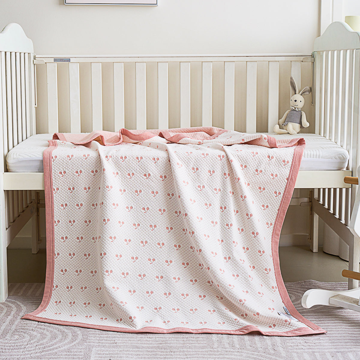 Cherry Pure Cotton Baby Blanket
