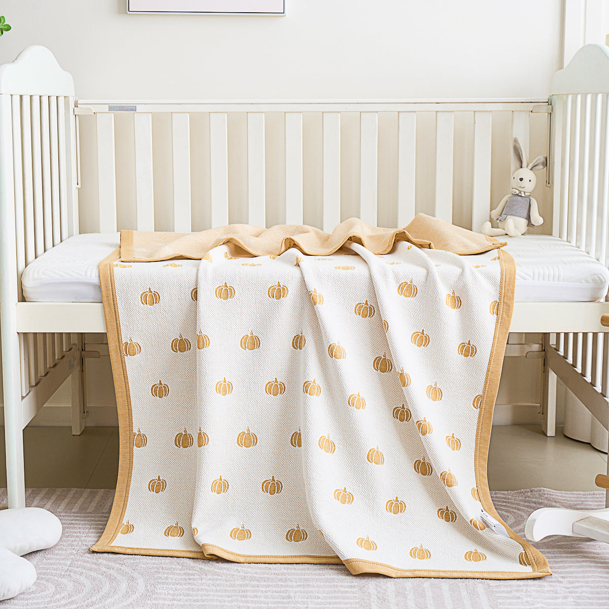 Pumpkin Pure Cotton Baby Blanket