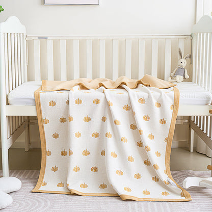 Pumpkin Pure Cotton Baby Blanket
