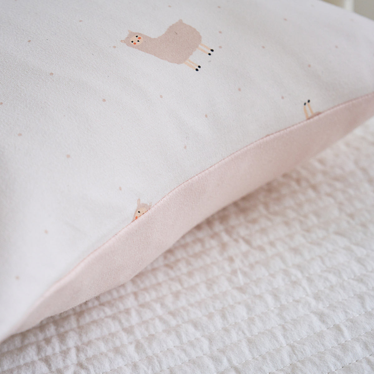Happy Alpaca Cotton Knitted Pillow