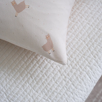 Happy Alpaca Cotton Knitted Pillow