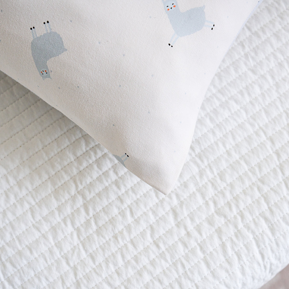 Happy Alpaca Cotton Knitted Pillow