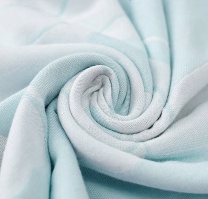 Elephant Cartoon Cotton Baby Blanket-Blue