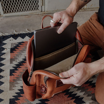 Leather Rover Backpack - Brown