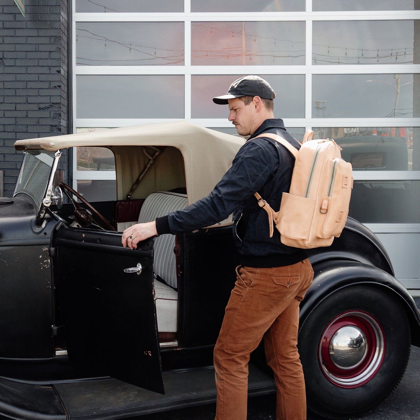 Leather Rover Backpack - Russet