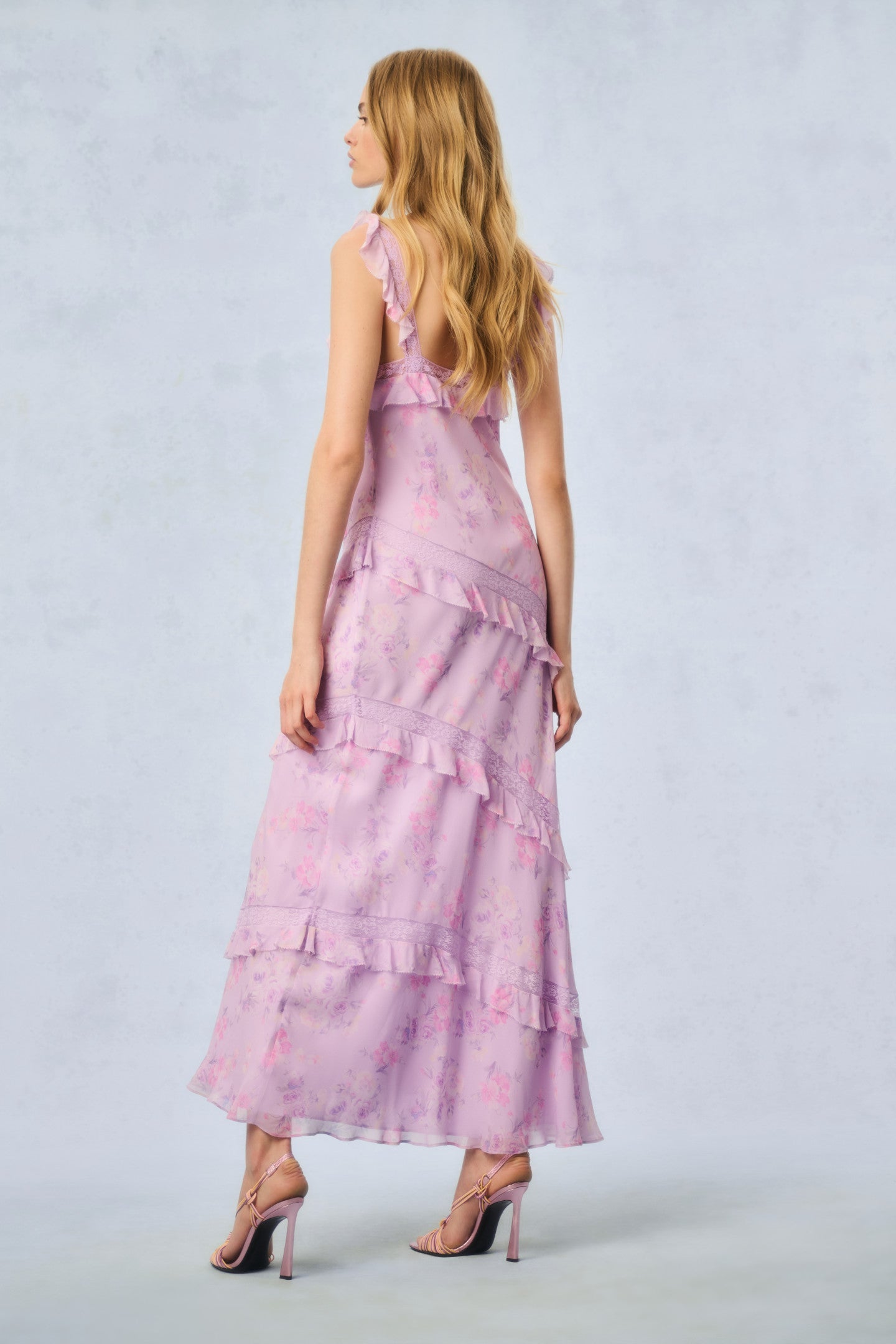 Radiance Fragrance Print Maxi Dress