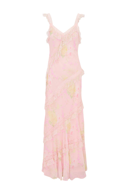 Radiance Floral Ruffle Maxi Dress