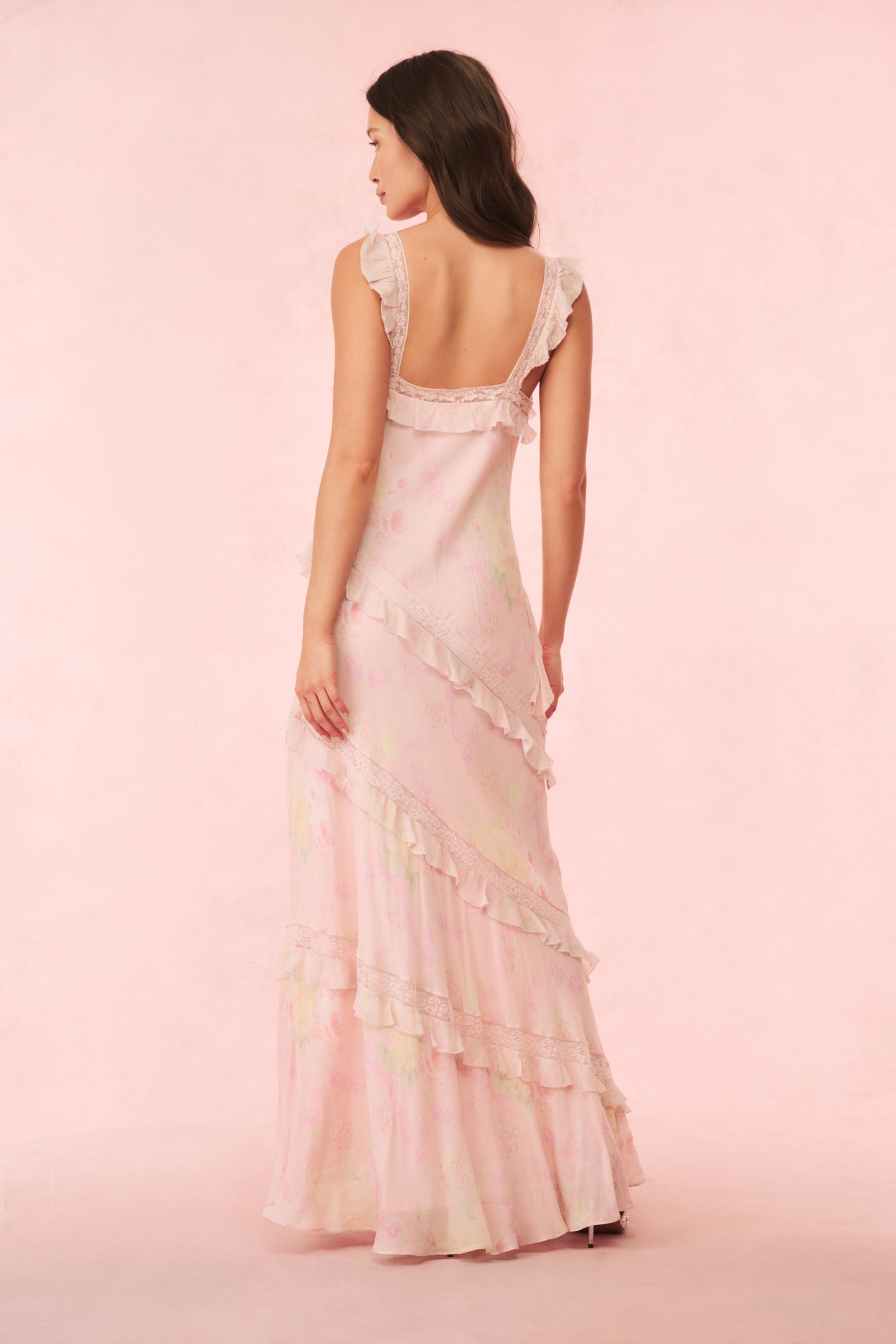 Radiance Floral Ruffle Maxi Dress