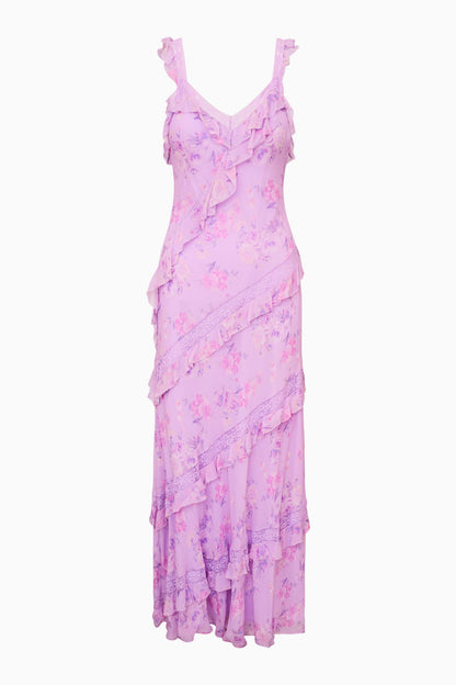 Radiance Fragrance Print Maxi Dress