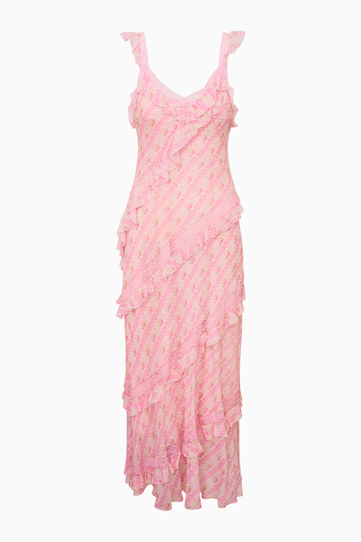 Radiance Fragrance Print Maxi Dress