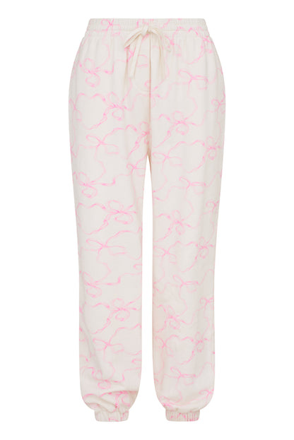 Lillia Cotton Bow Sweatpant