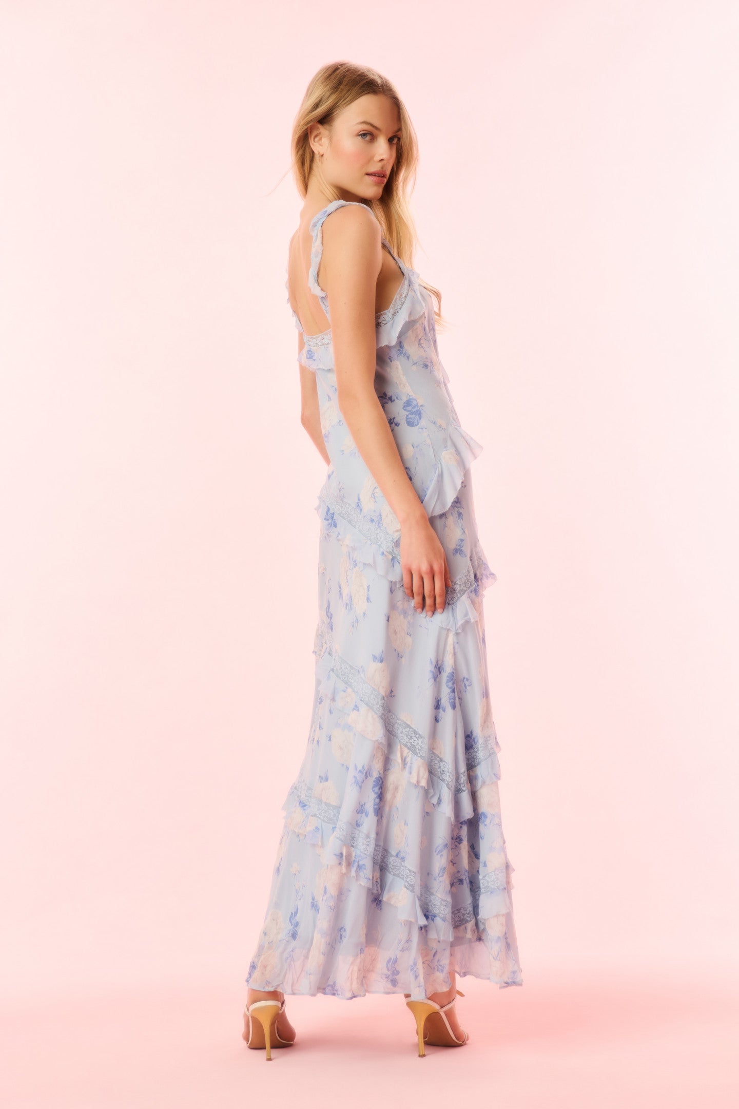Radiance Fragrance Print Maxi Dress
