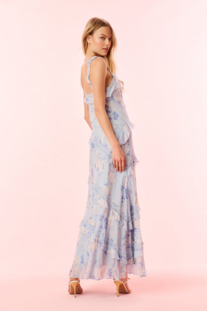 Radiance Fragrance Print Maxi Dress